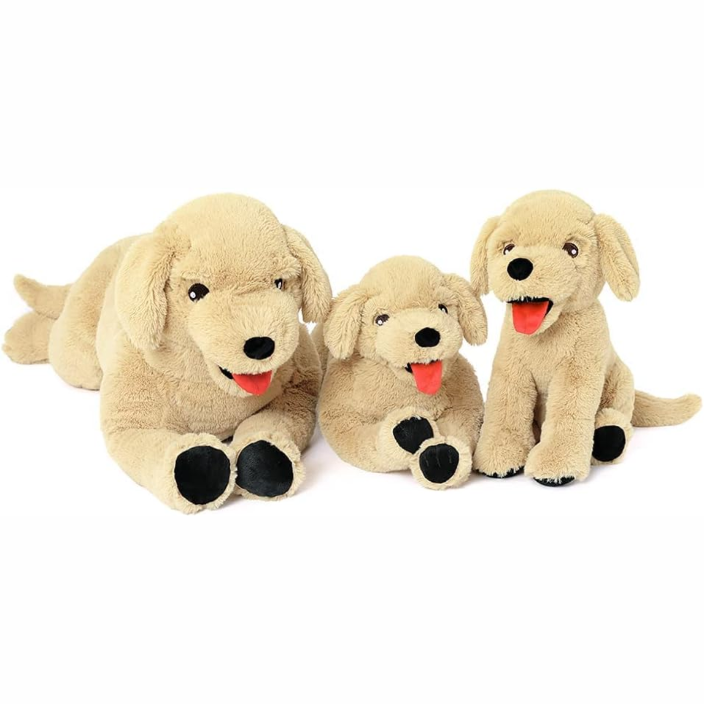 Cute Dog Plush Toy, Light Brown, 11.8/21/29 Inches