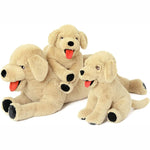 Cute Dog Plush Toy, Light Brown, 11.8/21/29 Inches