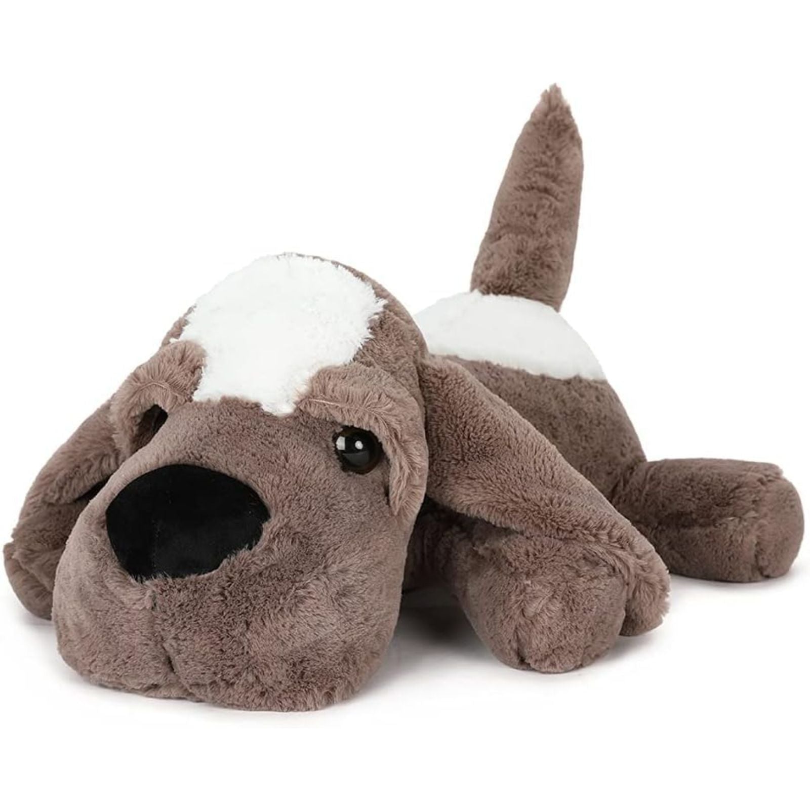 Cute Dog Stuffed Animal Toy, Grey, 24 Inches