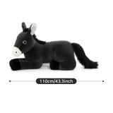 43.3 Inch Donkey Plush Toy Large Farm Stuffed Animal