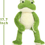 MorisMos Stuffed Animals - Green Frog Stuffed Animals - Cute 18-inch Frog Plush Toys - Free Shipping
