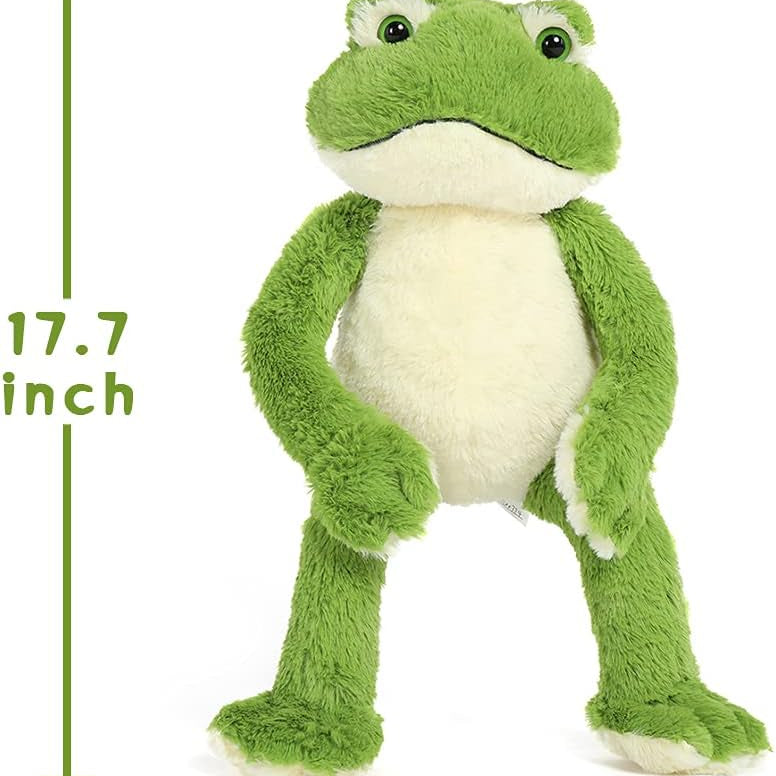 MorisMos Stuffed Animals - Green Frog Stuffed Animals - Cute 18-inch Frog Plush Toys - Free Shipping