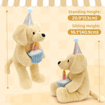 Labrador Dog Plush Toy Holds a Chic Plush Cupcake
- Birthday Gift Ideas for Girls Boys - Birthday Gift for Children - MorisMos Stuffed Animals