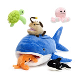 23.6 Inch Whale Shark Plush Toy with Five Mini Ocean Animals