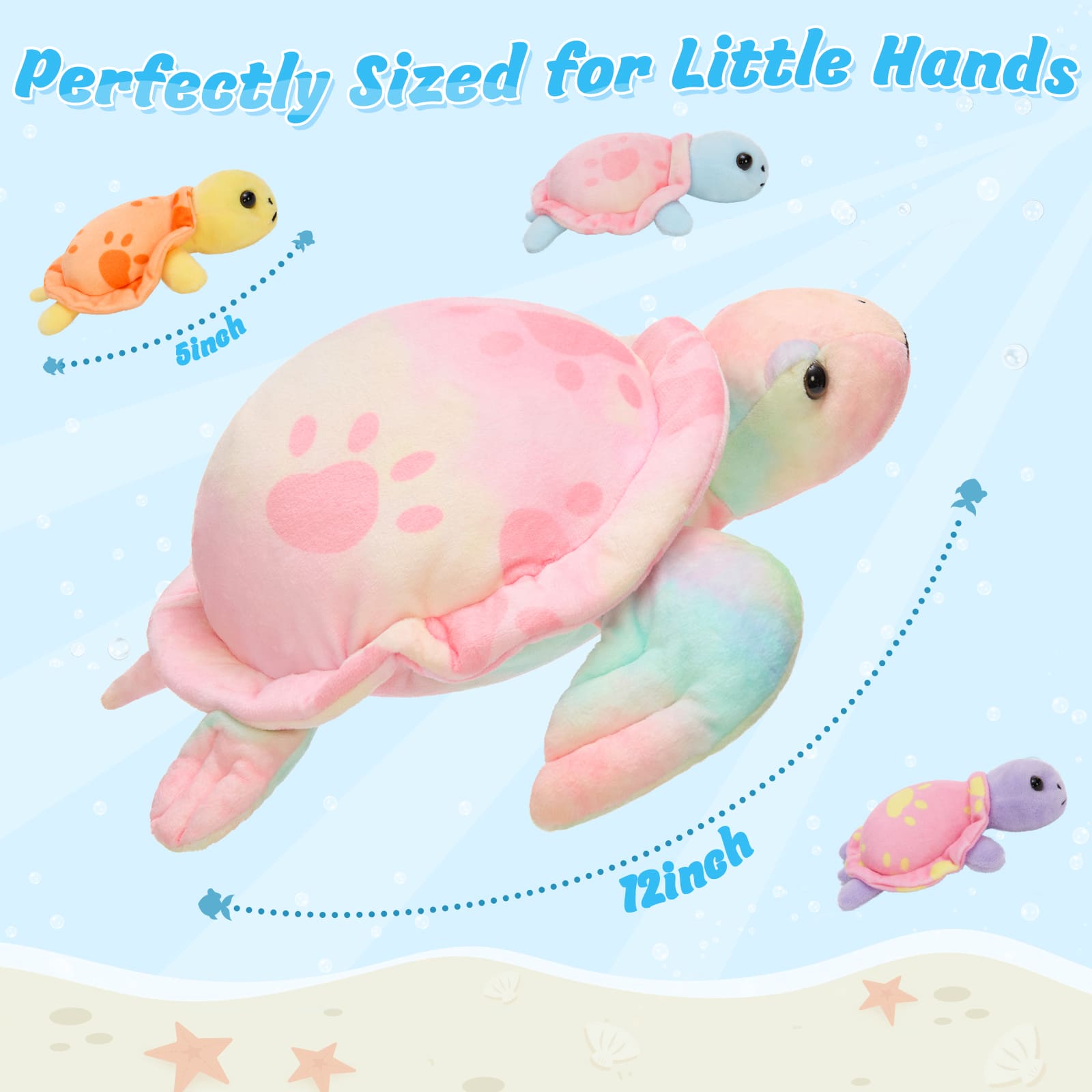 Cute Turtle Stuffed Animals with Babies Inside the Belly
