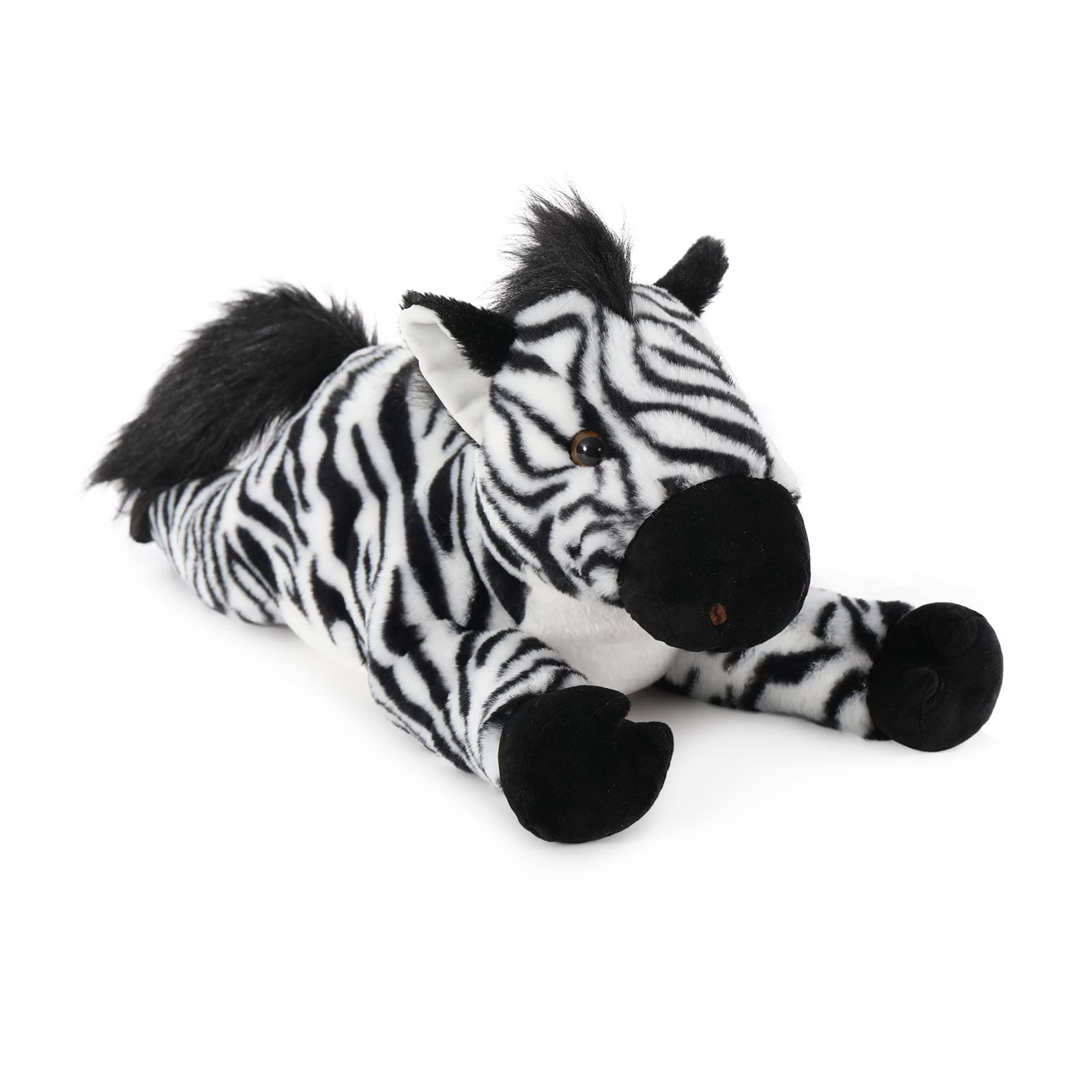 25.2 Inch Zebra Family Plush Toy Set with Four Ponies