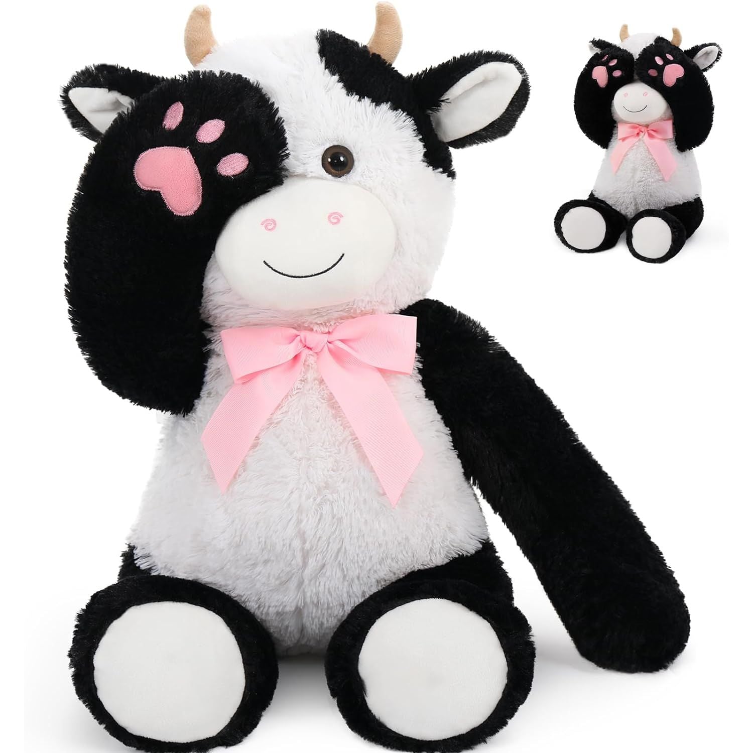 Dairy Cow/Fox/Giraffe Plush Toy Stuffed Animals, 24 Inches