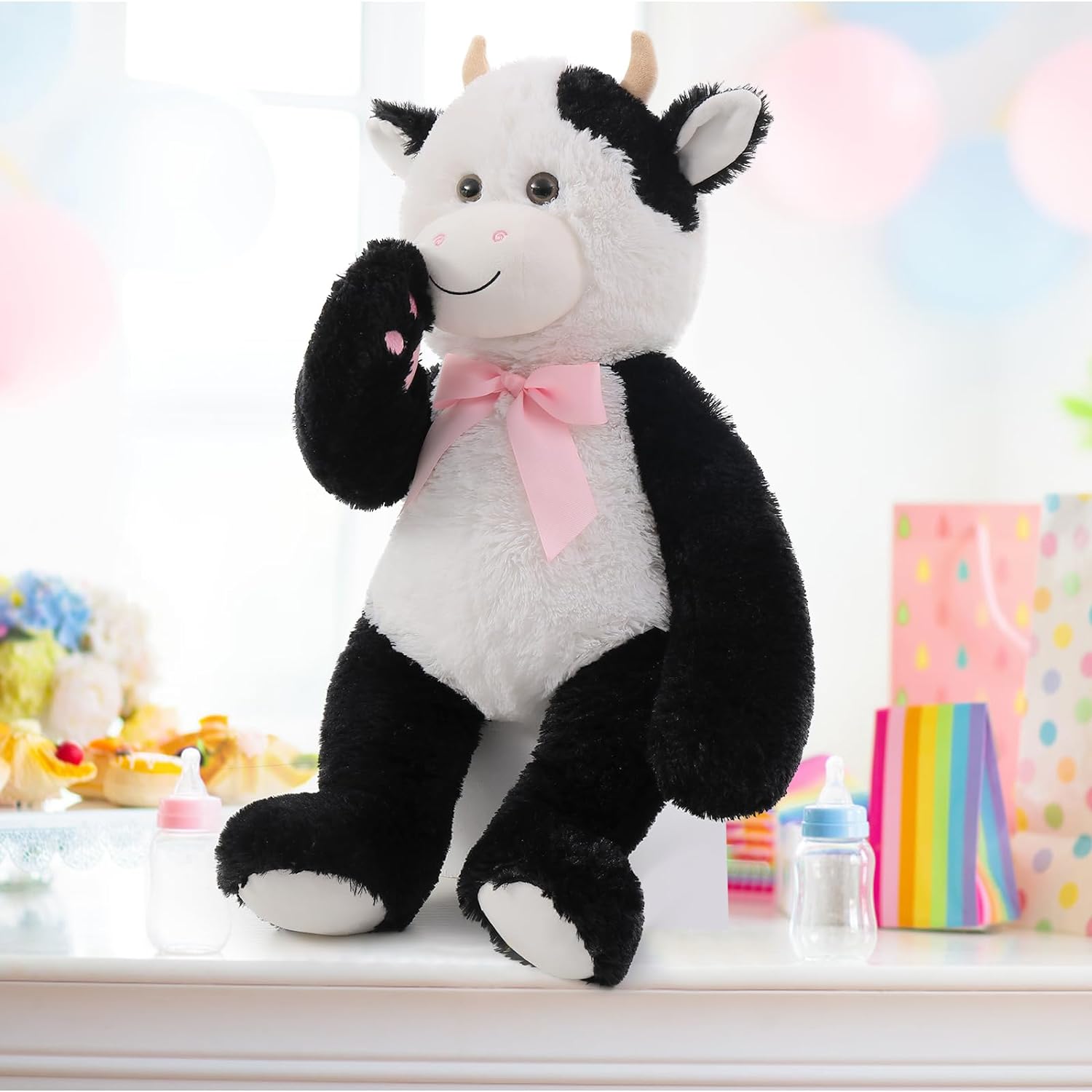 Dairy Cow/Fox/Giraffe Plush Toy Stuffed Animals, 24 Inches