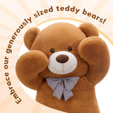 Riesiges Teddybär-Plüschtier, Dunkelbraun, 47 Zoll