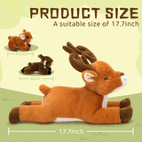 Reindeer Stuffed Animals with Babies in the Belly - Lifelike Big Deer with Four Deer Baby Plush toys - Christmas/Birthday/Easter/Thanksgiving Gift Ideas - Stuffed Animals Near Me