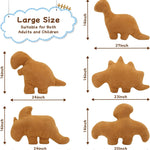 Dinosaur Nugget Plush Pillow - 24 Inch Dino Nugget Pillow Stuffed Toy - Dino Chicken Nuggets Pillow Gifts for Kids Adults Girlfriend Christmas Birthday - Dino Decorative Throw Pillow for Kids Room Decor