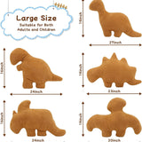Dinosaur Nugget Plush Pillow - 24 Inch Dino Nugget Pillow Stuffed Toy - Dino Chicken Nuggets Pillow Gifts for Kids Adults Girlfriend Christmas Birthday - Dino Decorative Throw Pillow for Kids Room Decor