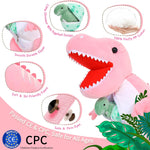 Dinosaur Plush Toys - 7 Pcs Dino Stuffed Animals Bulk - Cute Tyrannosaurus Dinosaur Plush Dolls - Stuffed Animal Dinosaur Babies with Their Mom - Jurassic Park Soft Toys - Gifts for Boys Girls