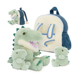 Dinosaur Plush Backpack with Two Mini Dinosaur Toys