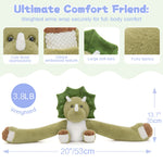 Dinosaur Wighted Stuffed Animals for Kids, Adults - 20 Inches Long Plush Arms for Hugs - 3.8 LBS Dinosaur Stuffed Animal Plushies - Ultra Squishy Body Pillows - Long Arm Plushie Neck Pillow for Sofa, Bed - Gift for Kids, Teens, Adults