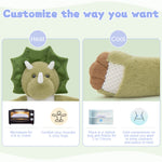 Dinosaur Wighted Stuffed Animals for Kids, Adults - 20 Inches Long Plush Arms for Hugs - 3.8 LBS Dinosaur Stuffed Animal Plushies - Ultra Squishy Body Pillows - Long Arm Plushie Neck Pillow for Sofa, Bed - Gift for Kids, Teens, Adults