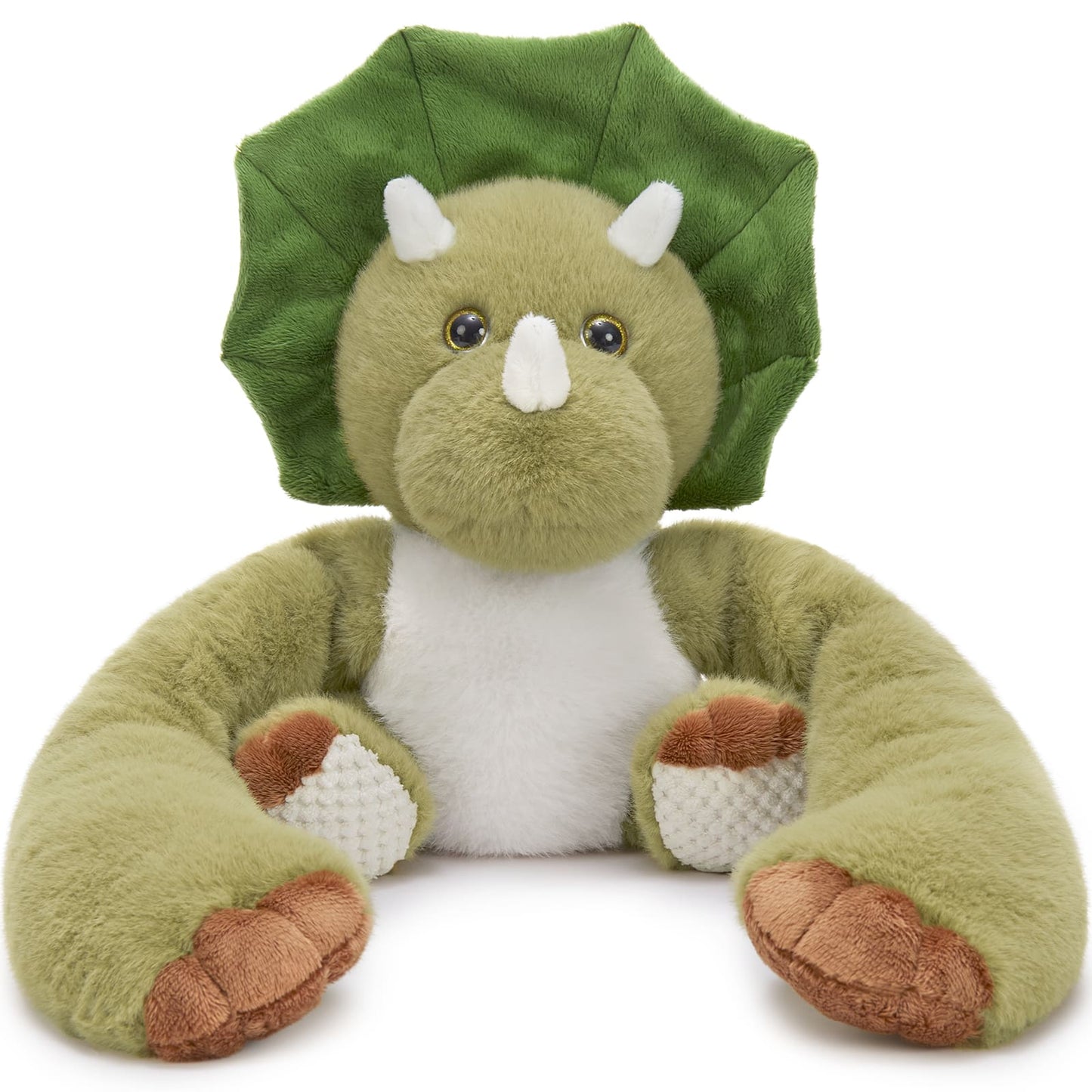 Dinosaur Wighted Stuffed Animals for Kids, Adults - 20 Inches Long Plush Arms for Hugs - 3.8 LBS Dinosaur Stuffed Animal Plushies - Ultra Squishy Body Pillows - Long Arm Plushie Neck Pillow for Sofa, Bed - Gift for Kids, Teens, Adults
