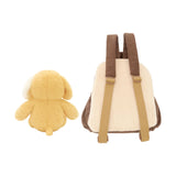 Dog Toddler Backpack Plush Bag with Detachable Toys