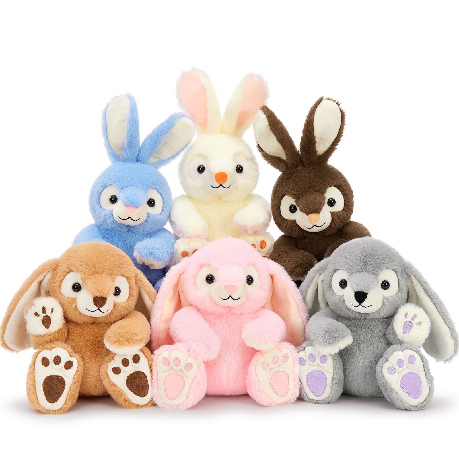 6 Pcs Bunny Stuffed Animals Rabbit Plush Toys, 15 Inches