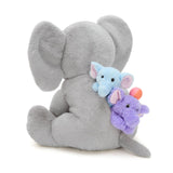 15.7 Inch Elephant Stuffed Animal with Four Baby Elephants