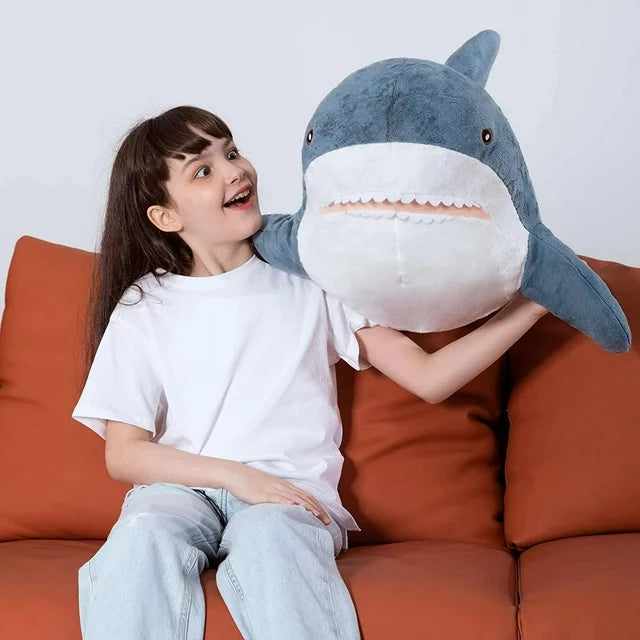 MorisMos Giant Shark Stuffed Animal Soft Shark Plush Pillow 32''/40''