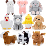 Farm Stuffed Animals Farm Plush Toys - Mini Plush Toy Assortment - Party Favors for Guests - Adopt a Plush Animal - Birthday/Christmas Gift for Children - Free Shipping Now