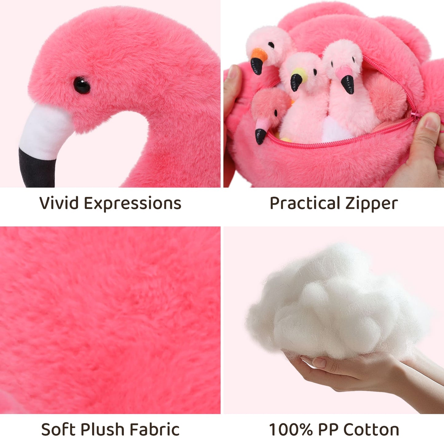 Flamingo Stuffed Animals Flamingo Plush Toys, Pink, 18 Inches