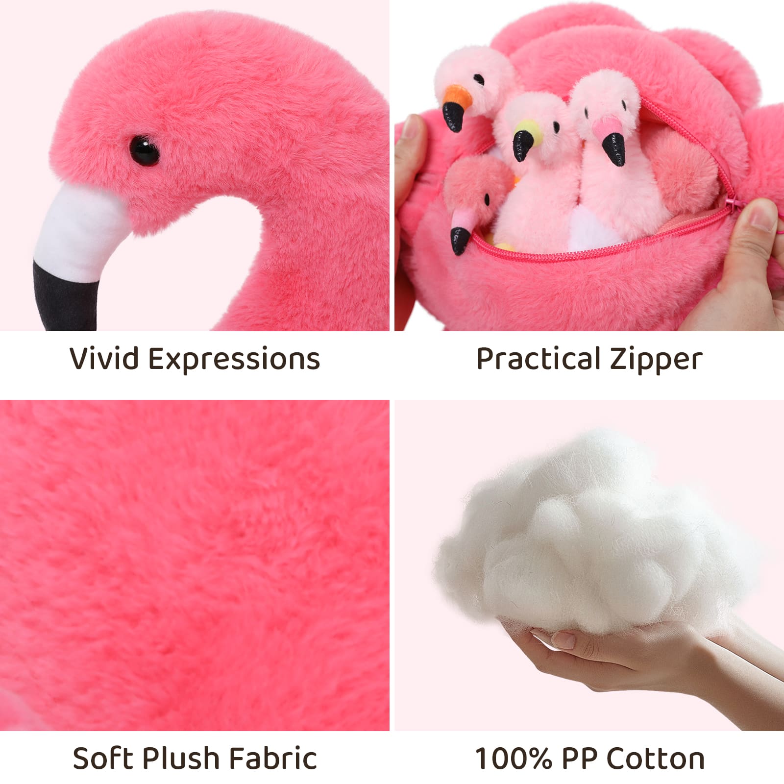 Flamingo Stuffed Animals Flamingo Plush Toys, Pink, 18 Inches