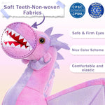 7 Pcs Dragon Stuffed Animals - Dragon Stuffed Animal Babies with Their Mom - Cute Dragon Plush Dolls for Girls Boys - Stuffed Animals with Babies Inside - Dreamy Pink Dragon Plush Toys - Creative Christmas/Birthday Gift for Kids Teens Adults