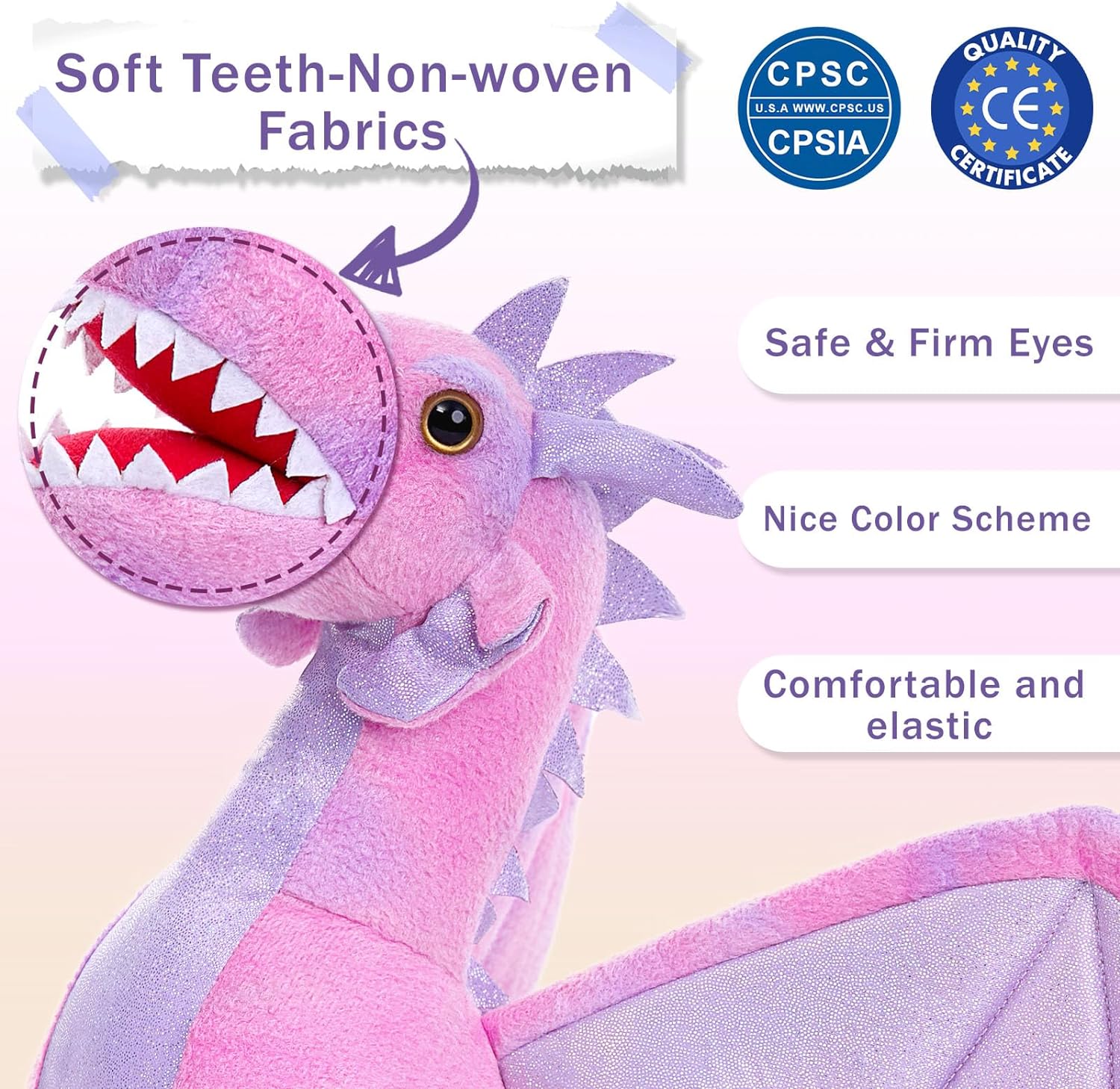 Flying Dragon Stuffed Toy Set, 21.6 Inches