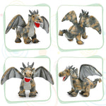 7 Pcs Dragon Stuffed Animals - Dragon Stuffed Animal Babies with Their Mom - Cute Dragon Plush Dolls for Girls Boys - Stuffed Animals with Babies Inside - Dreamy Pink Dragon Plush Toys - Creative Christmas/Birthday Gift for Kids Teens Adults