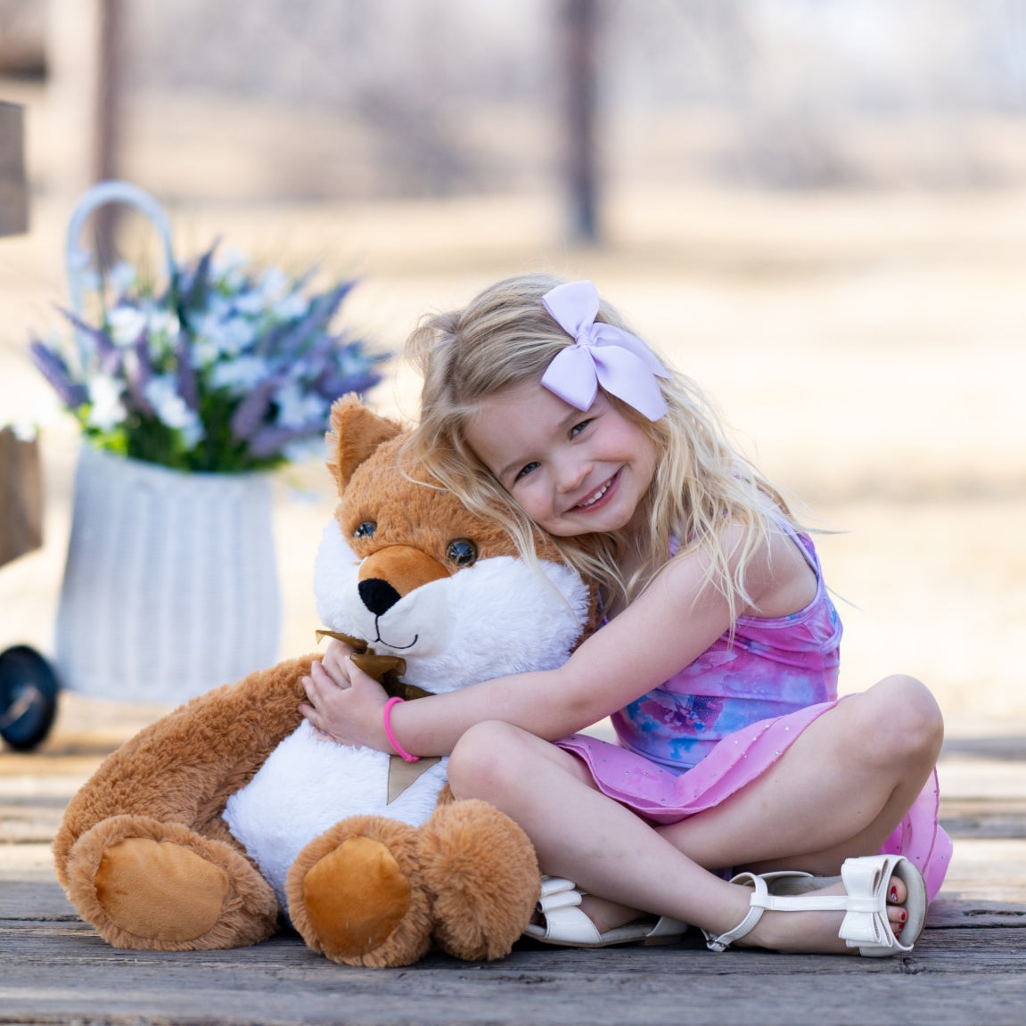 Fox Plush Toys - Fox Stuffed Animals 24 Inches - Jungle/Safari Stuffed Animals - Hide and Seek Play Toys - Cute Cartoon Plush Pillows for Kids - Christmas/Birthday/Baby Shower/Valentine's Day/Thanksgiving Gift For Teens Kids Adults