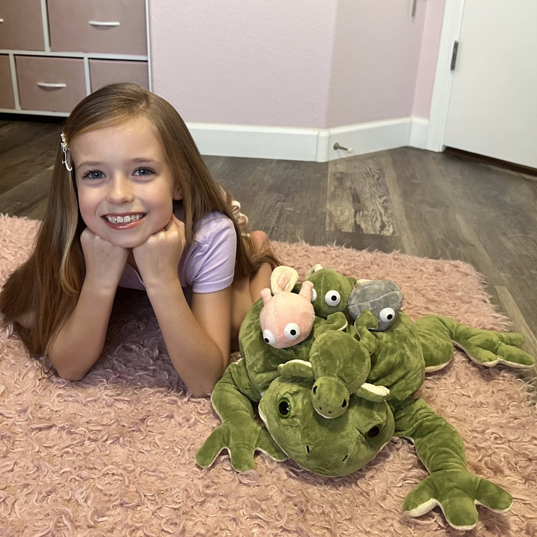 Frog Stuffed Animal Toy Set, 20 Inches