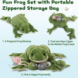 Frog Stuffed Animals - Frog Tadpole Plush Toys - 5 Pcs Frog Stuffed Animals - Realistic Frog Tadpole Plush Dolls - Cute Cartoon Plush Pillows for Kids - Cozy Cushion Pillows - Christmas/Birthday Gift for Kids