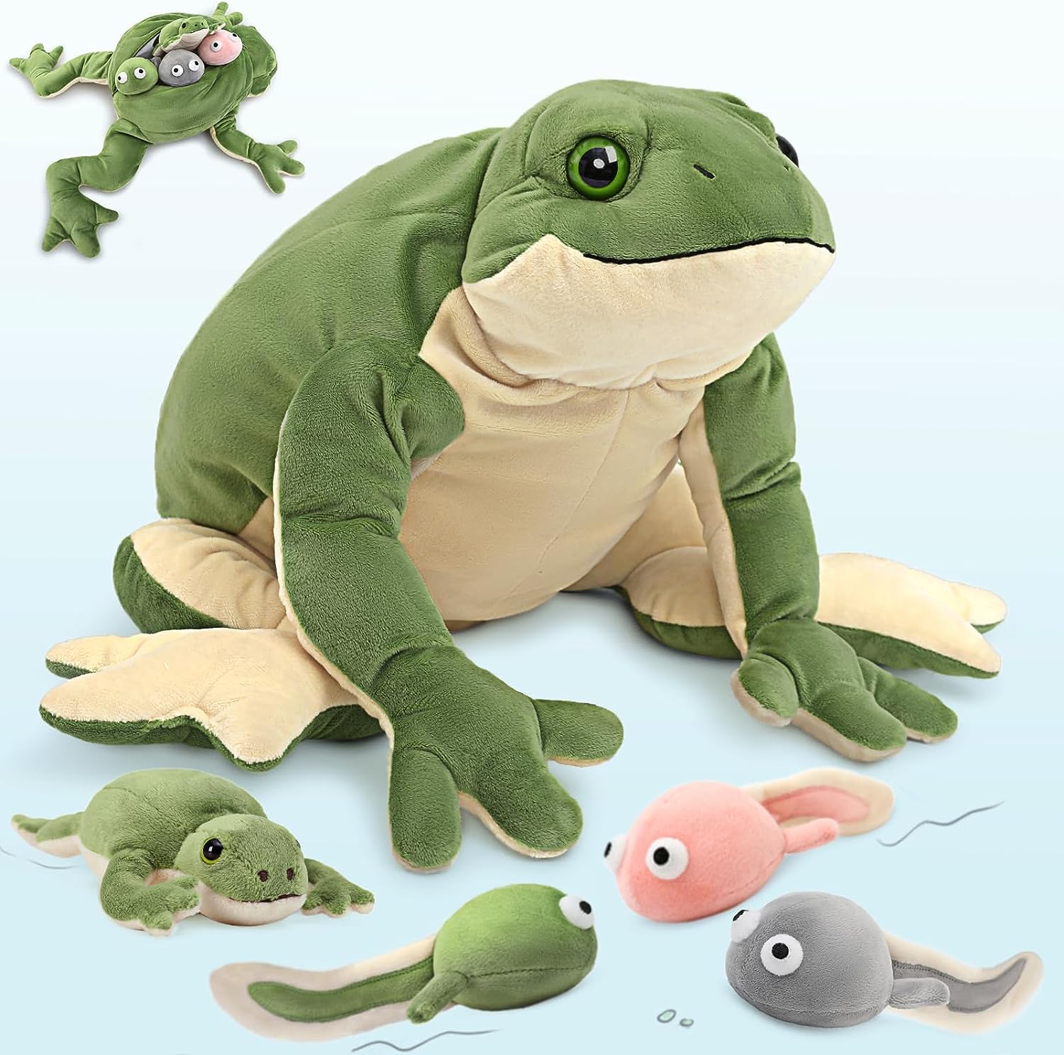 Frog Stuffed Animal Toy Set, 20 Inches