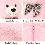 Riesiger Teddybär, Stofftier, rosa, 39/47/55 Zoll