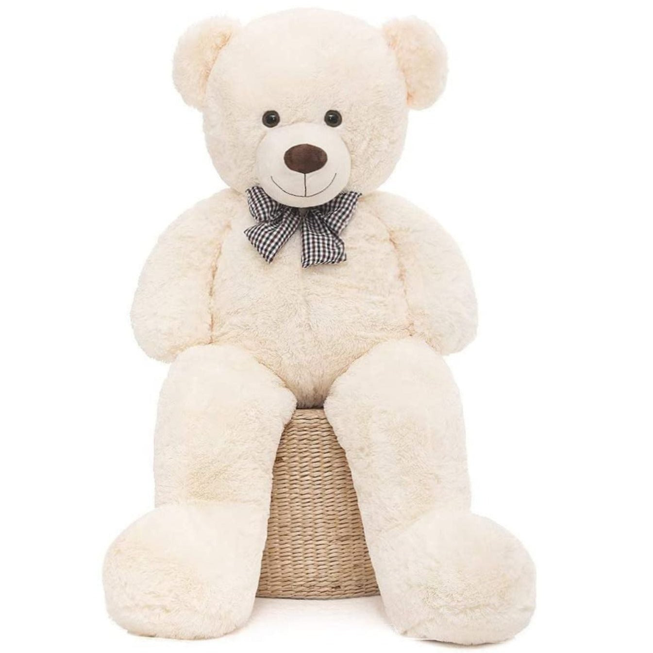 Giant Teddy Bear Stuffed Toy, Beige, 39/47/55/59 Inches