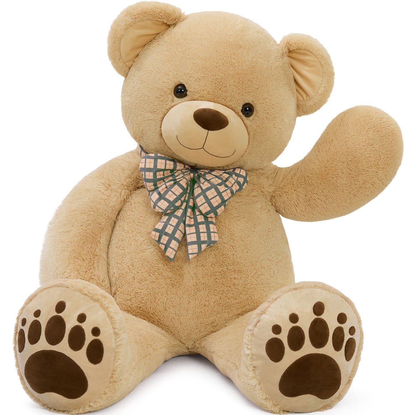 Giant 5 Feet Teddy Bear Stuffed Animals - Premium Quality Teddy Bears - Gender-neutral Teddy Bear for Baby Shower - Light Brown Oversized Teddy Bear