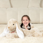 Giant Bunny Plush Toys - Light Brown Easter Rabbit Stuffed Animals - Easter Present for All Ages - 31 Inches Plush Bunny