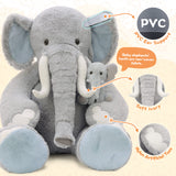 39-Inch Elephant Plush with Baby Elephant Large Stuffed Elephant Toy