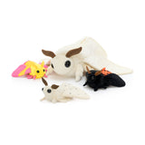 25 Inch Luna Moth Plush Toy Set with Three Baby Moths
