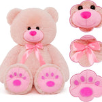 Valentine's Day Teddy Bear Stuffed Animals - Big 36 Inches Pink Teddy Bear Plush Toys - Valentine's Day Gift for Girlfriend/Boyfriend - Fluffly Cuddly Plushy Fluffy Toy - Cute Teddy Bear Plush Pillows for Kids - Christmas/Birthday Gift for Children/Teens/Adults - Romantic Anniversary Gift for Wife/Husband - Wedding Gift Ideas for Friends - Free Shipping
