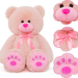 Valentine's Day Teddy Bear Stuffed Animals - Big 36 Inches Pink Teddy Bear Plush Toys - Valentine's Day Gift for Girlfriend/Boyfriend - Fluffly Cuddly Plushy Fluffy Toy - Cute Teddy Bear Plush Pillows for Kids - Christmas/Birthday Gift for Children/Teens/Adults - Romantic Anniversary Gift for Wife/Husband - Wedding Gift Ideas for Friends - Free Shipping

