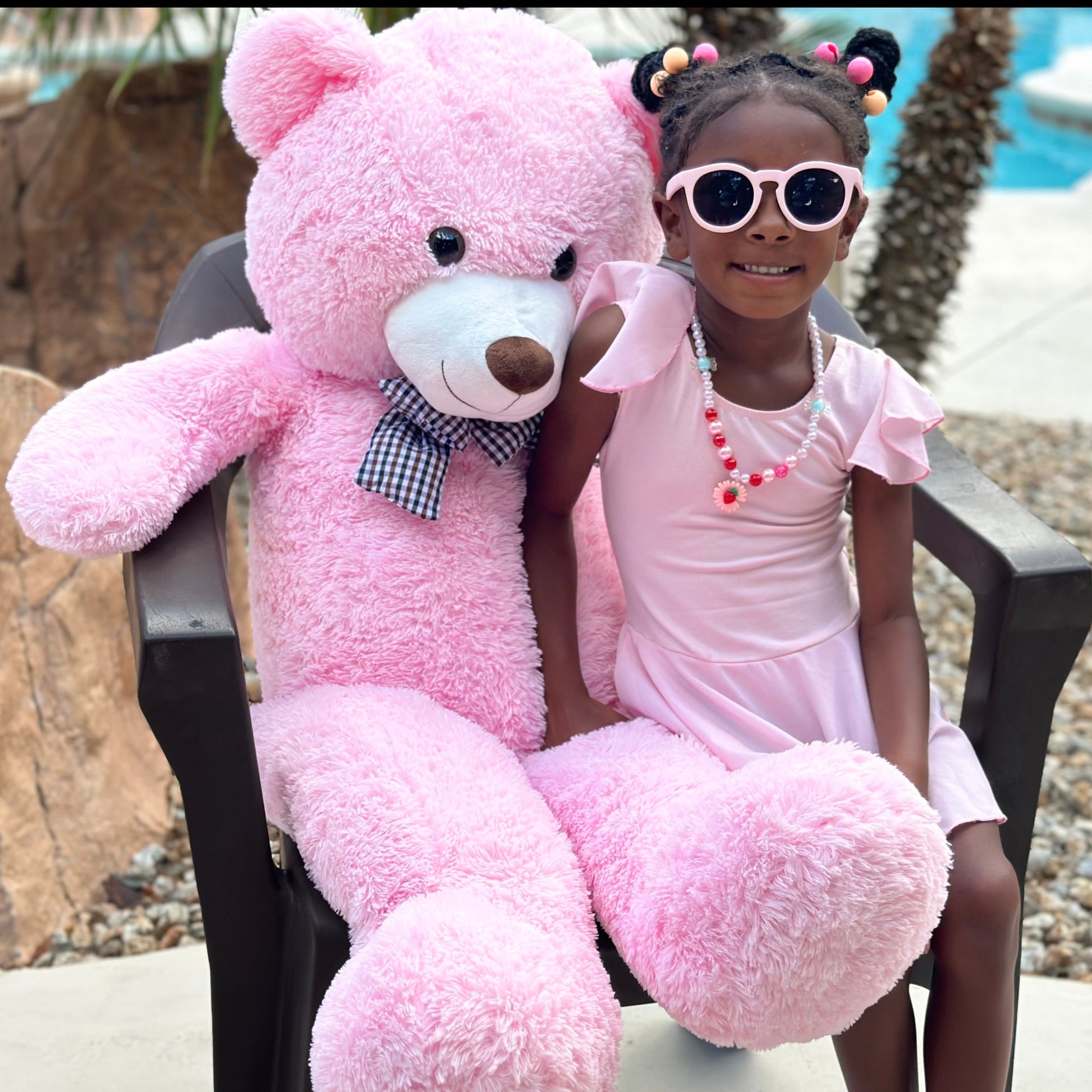 Giant Teddy Bear Stuffed Animal Toy, Pink, 39/47/55/59 Inches