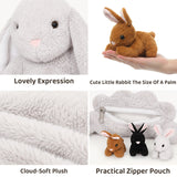 24 Inch Bunny Rabbit Plush Toy Set with Three Baby Rabbits