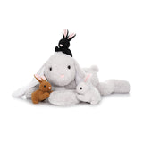 24 Inch Bunny Rabbit Plush Toy Set with Three Baby Rabbits
