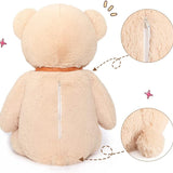 Giant Teddy Bear Plush Toy, Brown, 47 Inches