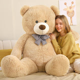 Giant Teddy Bear Plush Toys - Valentine's Day Stuffed Teddy Bear - Valentine's Day Gift for Kids/Girlfriend/Boyfriend - Anniversary Gift for Wife/Husband - Light Brown 5 Feet Teddy Bear Plush - Baby Shower Gift Ideas - Cute Teddy Bear Plush Dolls
