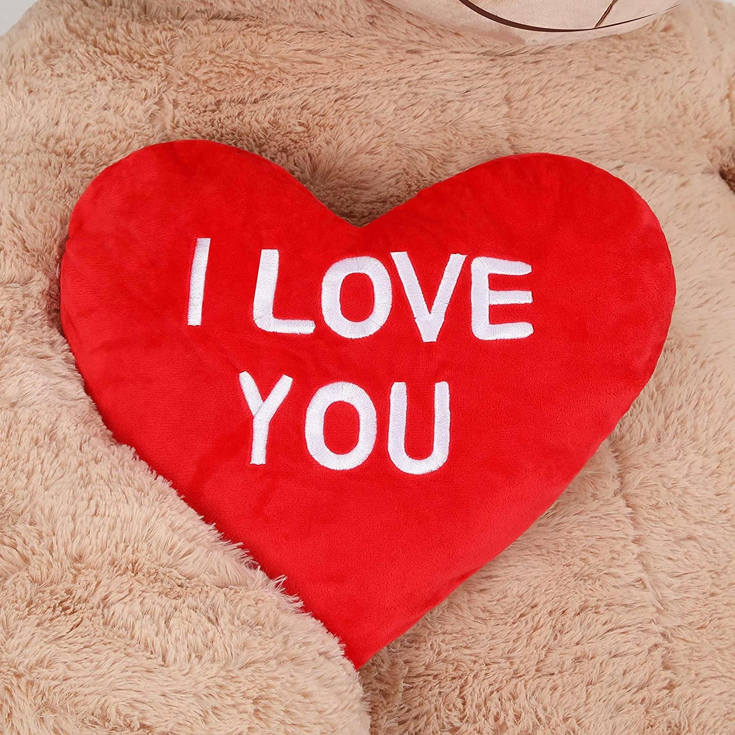 Life Size Teddy Bear Stuffed Animals - 5 Foot/6 Foot Fluffy Teddy Bear Plush Toys - Giant Brown Teddy Bear Plush Dolls - Valentine's Day Teddy Bear&Vday Gift for Girlfriend Boyfriend - Teddy Bear Theme Baby Shower - Christmas/Birthday Gift for Her/Him