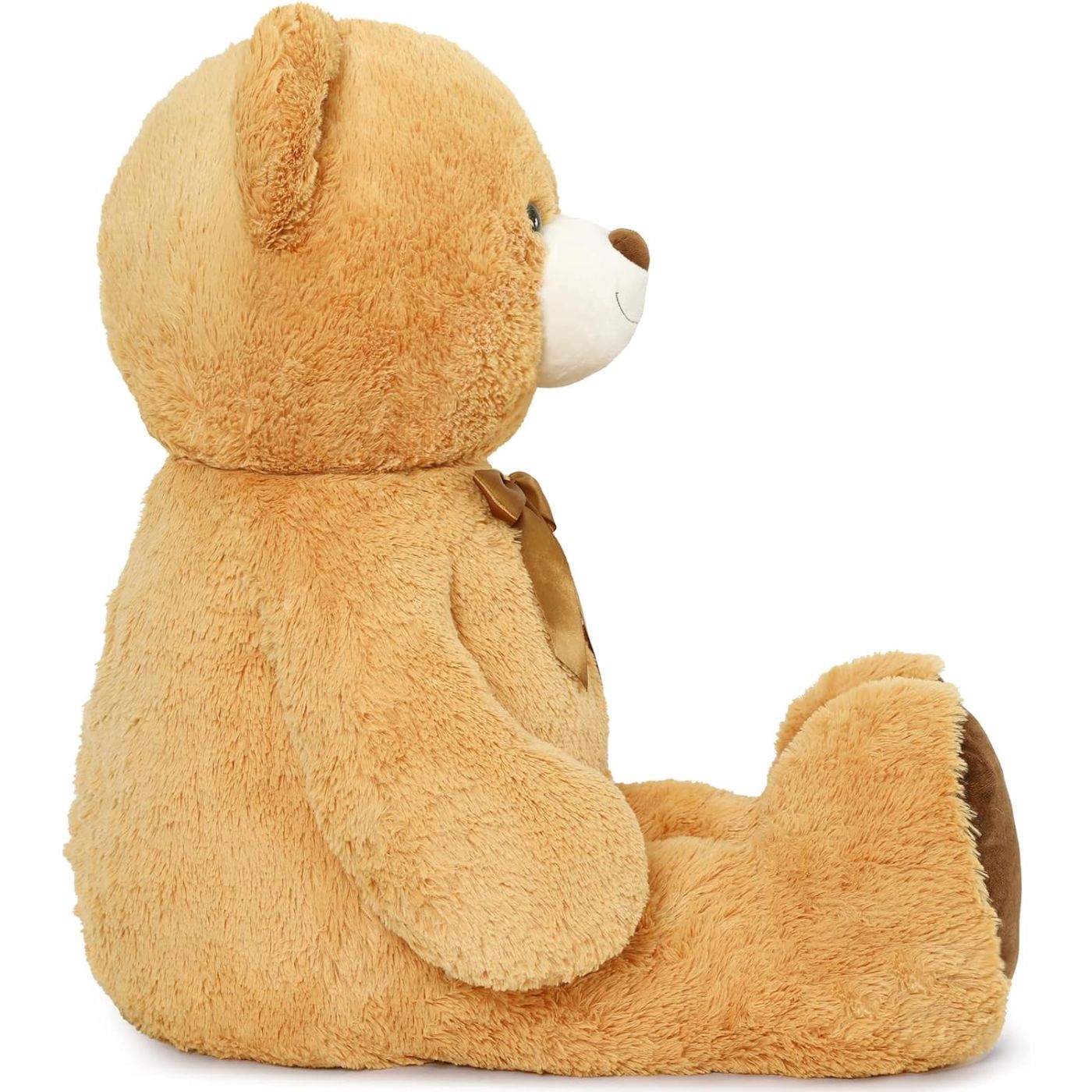 MorisMos Stuffed Animals - Giant Brown Teddy Bear Plush Toys - 41 Inches Teddy Bear Plush Dolls - Valentine's Day Teddy Bears&Gifts for Boyfriend/Girlfriend - ' We Can Bearly Wait' Teddy Bear Theme Baby Shower Decor Ideas - Gender Reveal Party Teddy Bear Decorations -Birthday/Christmas/Graduation Gift for friends - Romantic Anniversary Gift for Wife/Husband
